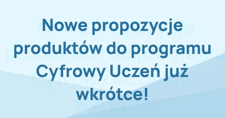 Info o nowych produktach